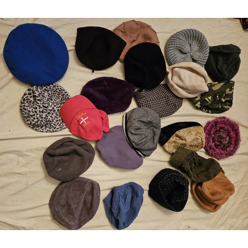 904 - A large selection of Caps to include a French Beret. Please note no condition reports will be done o... 