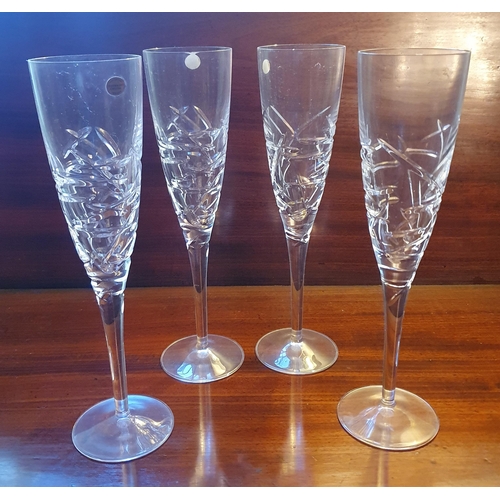 15 - A quantity of Tipperary Crystal to include Champagne Flutes and red wine glasses.