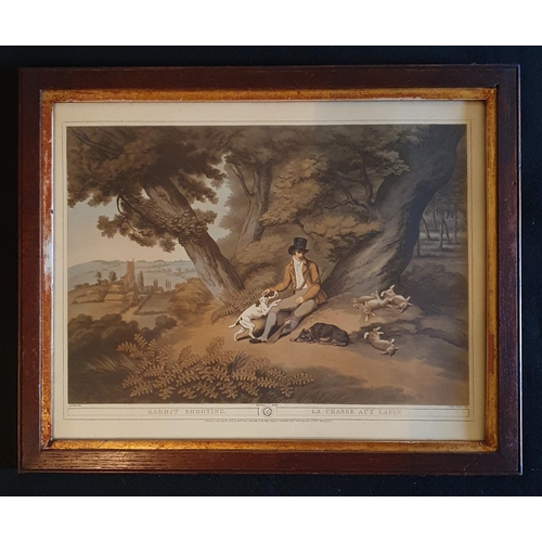 252 - Two 19th Century La Chasse colour Prints. 44 x 54 cm approx.