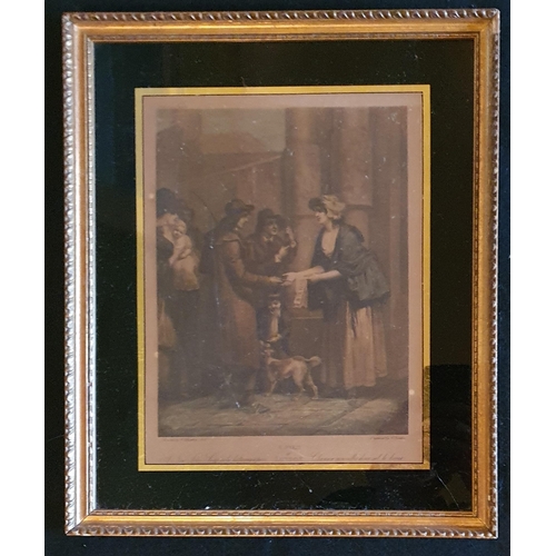 259 - A good set of four 19th Century Cries of London in eglomise frames. 41 x 33 cm approx.