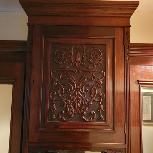 262 - A late 19th Century Walnut three door Wardrobe.
W 180 x H 233 cm approx.