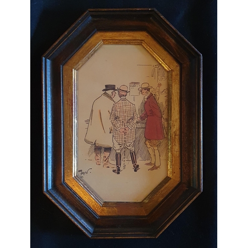 263 - A 19th Century hand coloured Print after Cecil Alden. 40 x 29 cm approx.