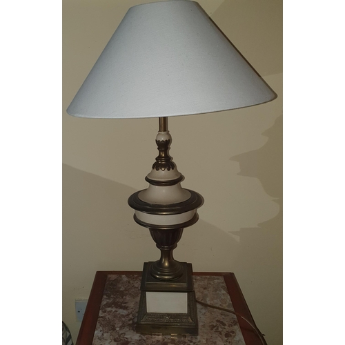 273 - A good pair of Brass Table Lamps. H 58 cm approx.