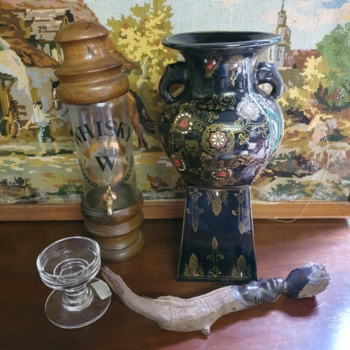 780 - A good quantity of Items to include a 19th Century bowl Diam. 38 cm approx., vase, whiskey dispenser... 