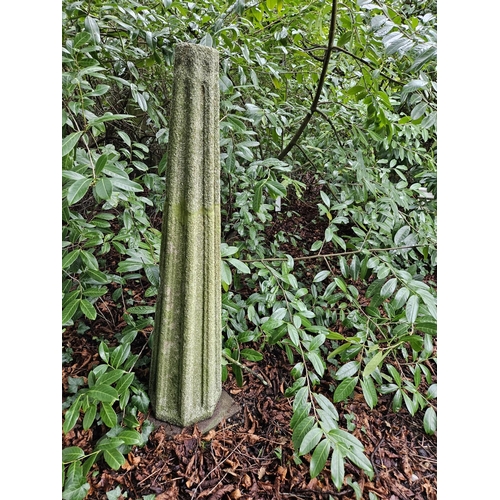 1010 - A good Granite Obelisk shaped stand. H 153 cm approx.