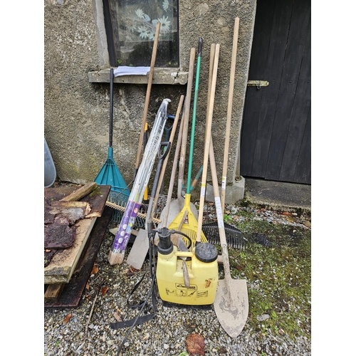 1031C - A good quantity of Garden Tools.