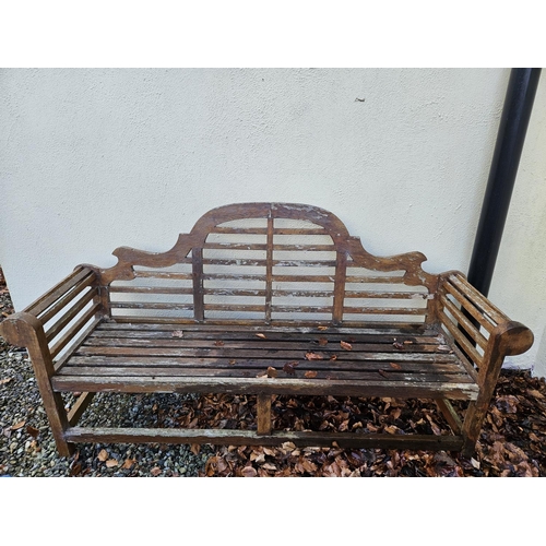 1039 - Two Timber Garden Benches. W 197 cm approx.