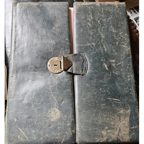 216B - Two 19th Century photo Albums along with a 19th Century Blotter.