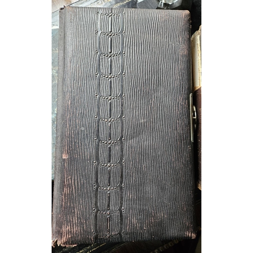 216B - Two 19th Century photo Albums along with a 19th Century Blotter.