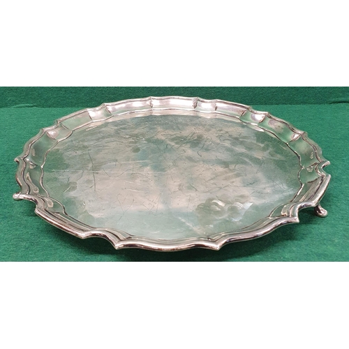 941 - A large Sheffield Silver Salver of large size, James Dixon 36cm diam approx, 1168 grms approx.