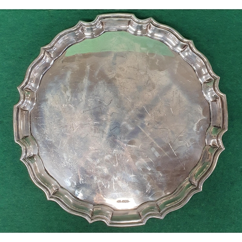 941 - A large Sheffield Silver Salver of large size, James Dixon 36cm diam approx, 1168 grms approx.