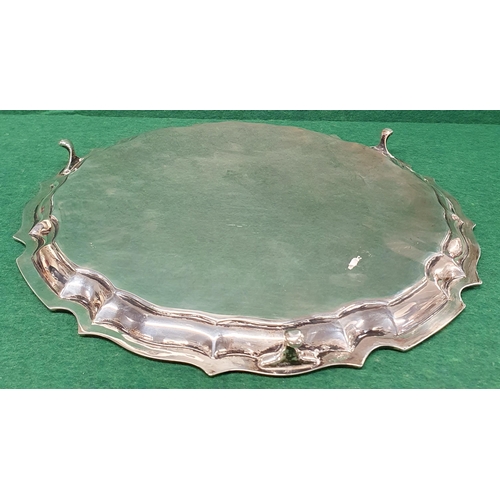 941 - A large Sheffield Silver Salver of large size, James Dixon 36cm diam approx, 1168 grms approx.