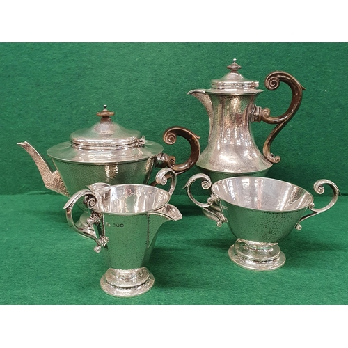 944 - A superb Belfast Silver Sharman D Neill four piece Silver Tea/Coffee Set 2010 gms approx. A retail b... 