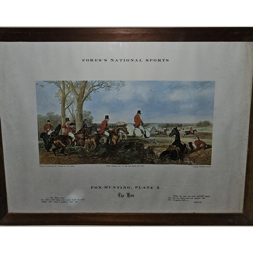 264 - 'The Old Berkshire Hunt'. A 19th Century coloured hunting Print after a painting by John Goode. 82 x... 