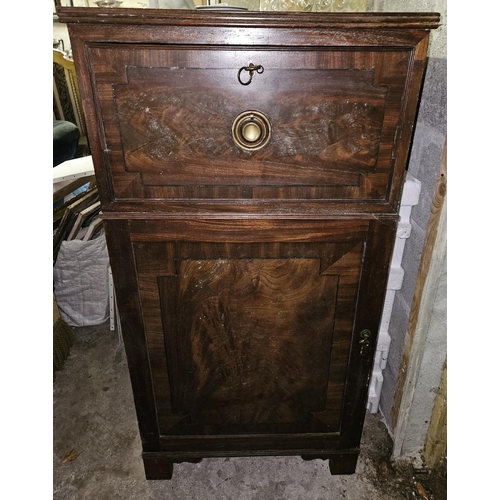 797 - A late 19th Century Mahogany and Veneered Pedestal Cabinet. 57 x 47 x H 112 cm approx.