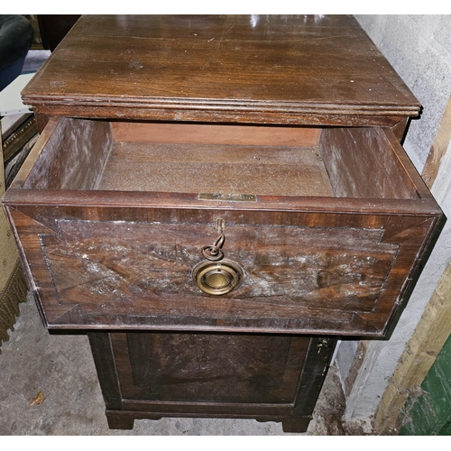 797 - A late 19th Century Mahogany and Veneered Pedestal Cabinet. 57 x 47 x H 112 cm approx.