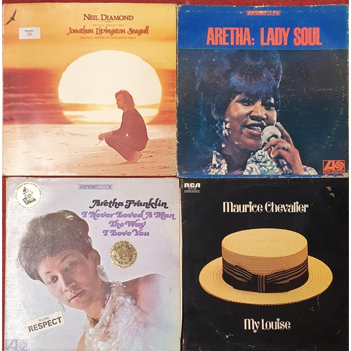 950A - A Large selection of Vinyl Records.(over 35) Abba, Aretha Franklin, Beatles, Simon & Garfunkel, Lena... 