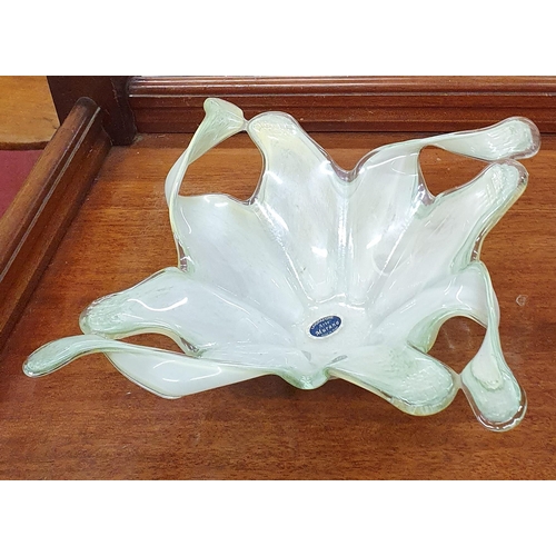 394 - A good Murano Glass Centre Dish. W 33 x H 10 cm approx.