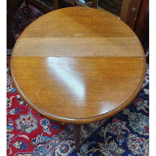 380 - A late 19th early 20th Century miniature dropleaf Table on square tapered supports. 54 x 68.5 x H 50... 