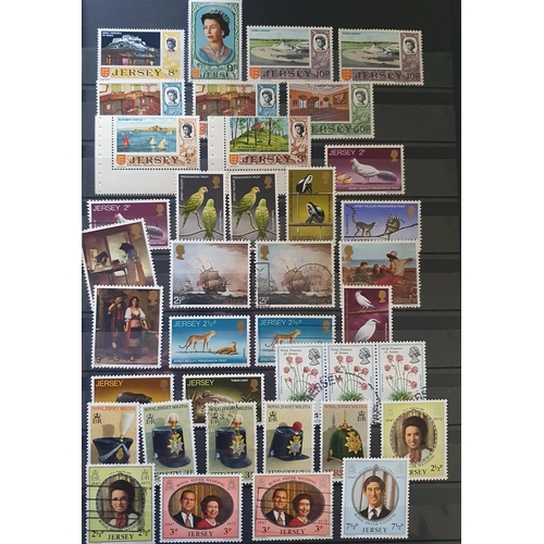 416 - A large collection of Jersey and Guernsey Stamps.