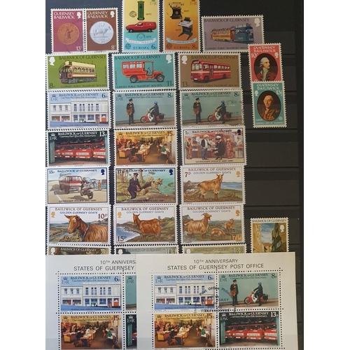 416 - A large collection of Jersey and Guernsey Stamps.