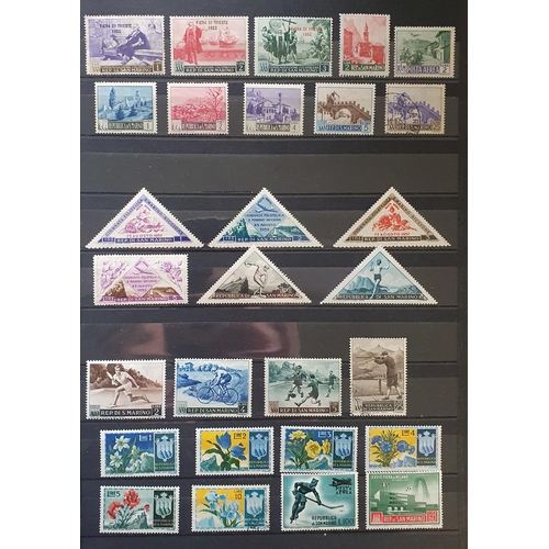 413 - A large collection of Italy and San Marino Stamps.