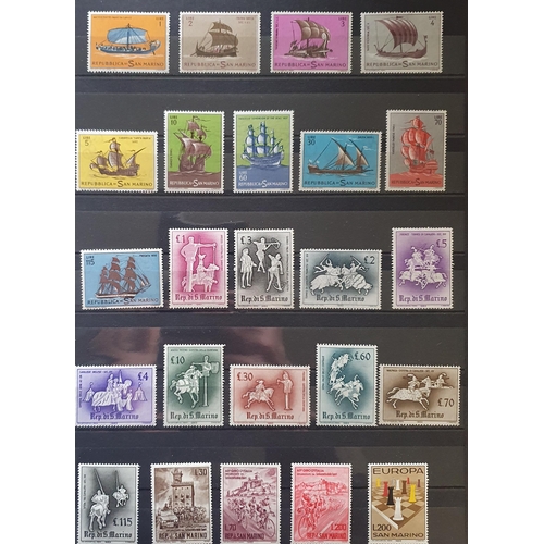 413 - A large collection of Italy and San Marino Stamps.