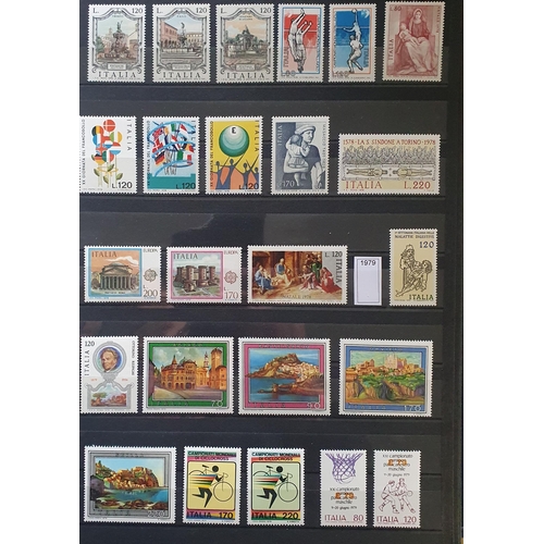 413 - A large collection of Italy and San Marino Stamps.