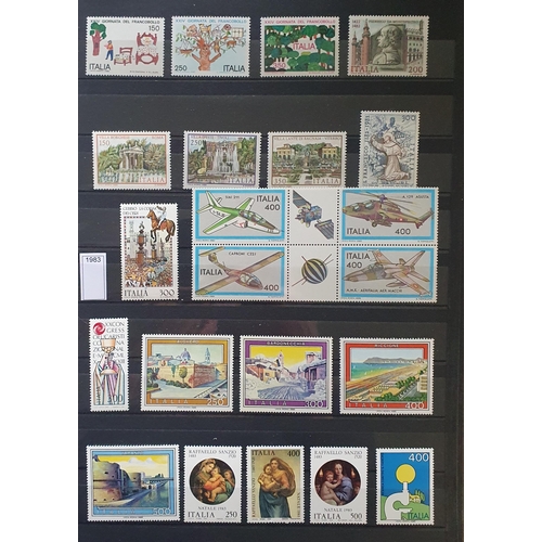 413 - A large collection of Italy and San Marino Stamps.