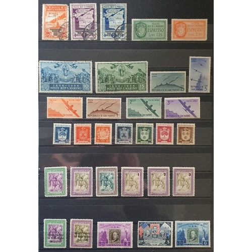 413 - A large collection of Italy and San Marino Stamps.