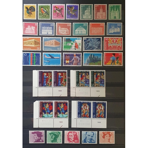 412 - A large collection of Switzerland Stamps 1960 - 2012.