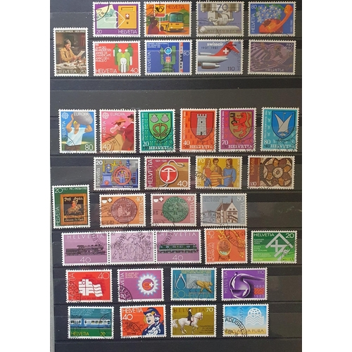 412 - A large collection of Switzerland Stamps 1960 - 2012.