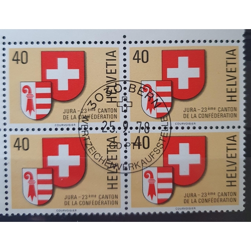 412 - A large collection of Switzerland Stamps 1960 - 2012.