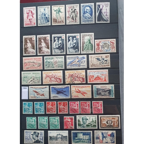 411 - A large collection of French Stamps, 1950 - 1990.