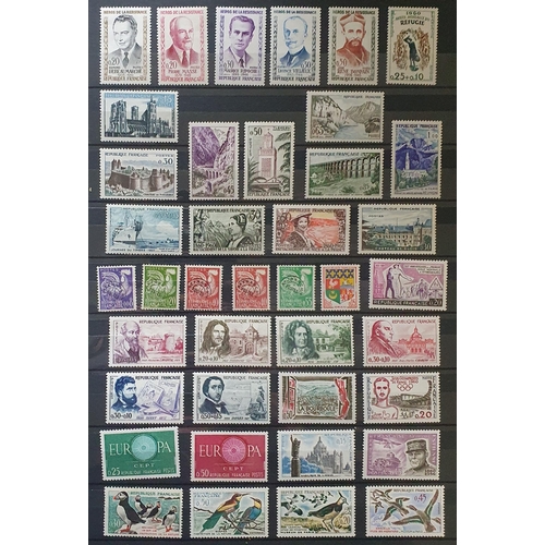 411 - A large collection of French Stamps, 1950 - 1990.