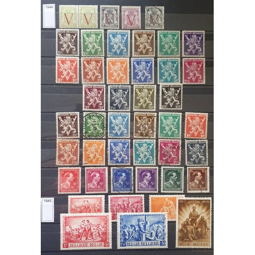 411A - A large collection of Belgium Stamps 1944 - 2011.