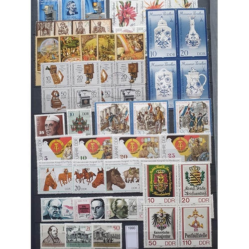 410A - A large collection of East German Stamps substantially complete.