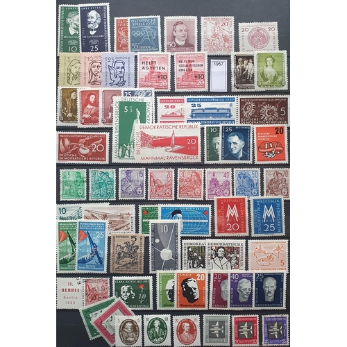 410A - A large collection of East German Stamps substantially complete.