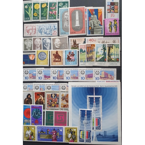 410A - A large collection of East German Stamps substantially complete.