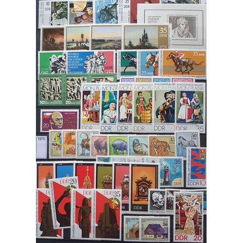 410A - A large collection of East German Stamps substantially complete.