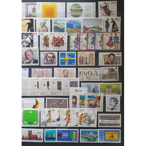 410 - A large collection of German Stamps, 1948 - 2012.