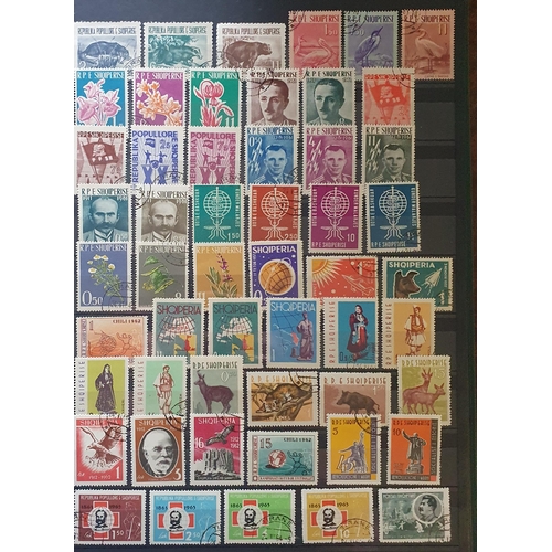 422 - A large collection of Yugoslavia and Albania Stamps.