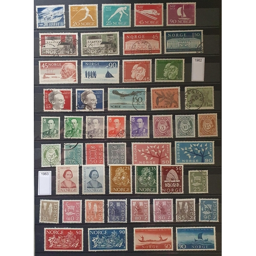 419 - A large collection of Norway and Denmark Stamps 1851 - 1990.