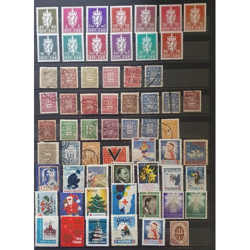 419 - A large collection of Norway and Denmark Stamps 1851 - 1990.