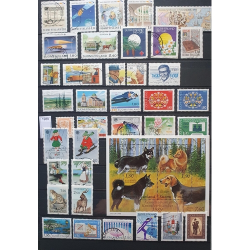 418 - A large collection of Finland and Baltic States Stamps.