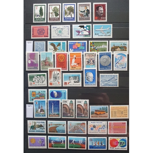 418 - A large collection of Finland and Baltic States Stamps.