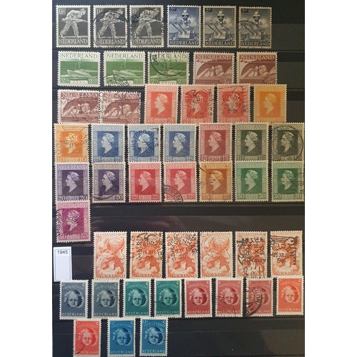 417A - A large collection of Holland Stamps, 1852 - 2010.