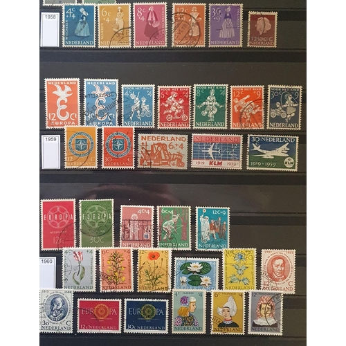 417A - A large collection of Holland Stamps, 1852 - 2010.