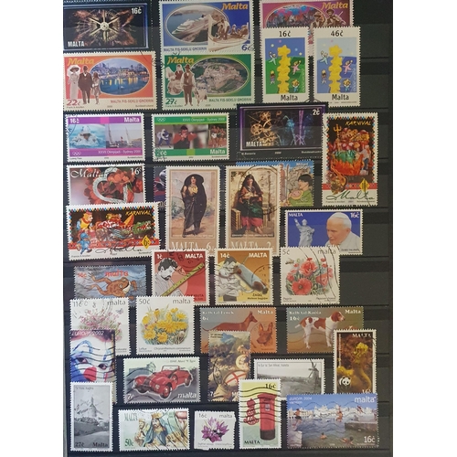 417 - A large collection of Gibraltar, Cyprus and Malta Stamps.