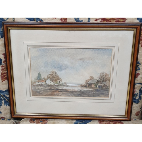 439 - An early 20th Century Watercolour by L Ayres of a farmyard scene. Signed LL. 20 x 31 cm approx.